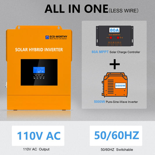 Eco-Worthy-3000W Off Grid Pure Sine Wave Inverter 24V to 110V –  AMRtechnologies