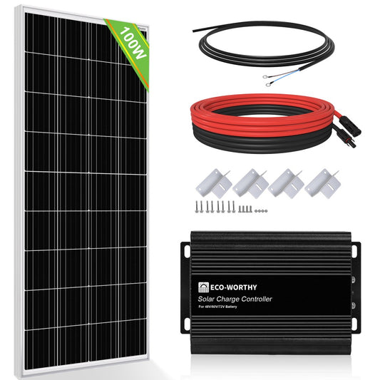 ECO-WORTHY Kit Pannello Solare Fotovoltaico Flessibile 130W 260W 520W 780W