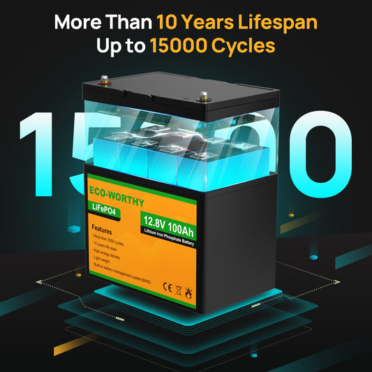 LiFePO4 12V 260Ah Lithium Iron Phosphate Battery