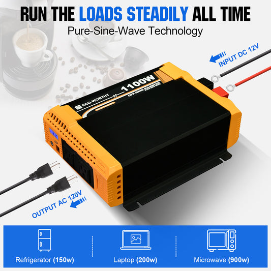 ECO-WORTHY All-in-one Inverter Built in 3000W 24V Pure Sine Wave Power —  Solar Altruism