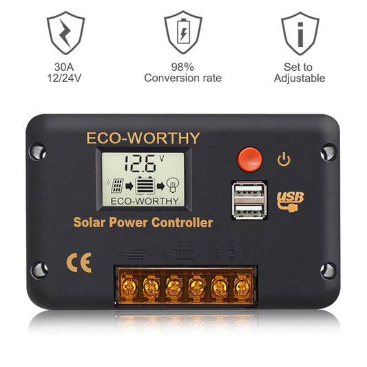 Eco-Worthy-40A MPPT OLED ( Blue tooth Module RS485) Display Solar Char –  AMRtechnologies