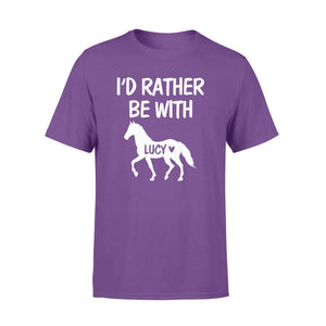 Unisex personalized horse shirt - Custom equestrian shirt - Horse lover gift - Horse riding, horse racing shirt