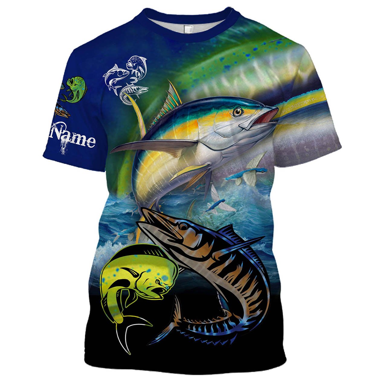 Mahi-mahi, Wahoo, Tuna Customize Name All Over Printed Shirts For Men ...