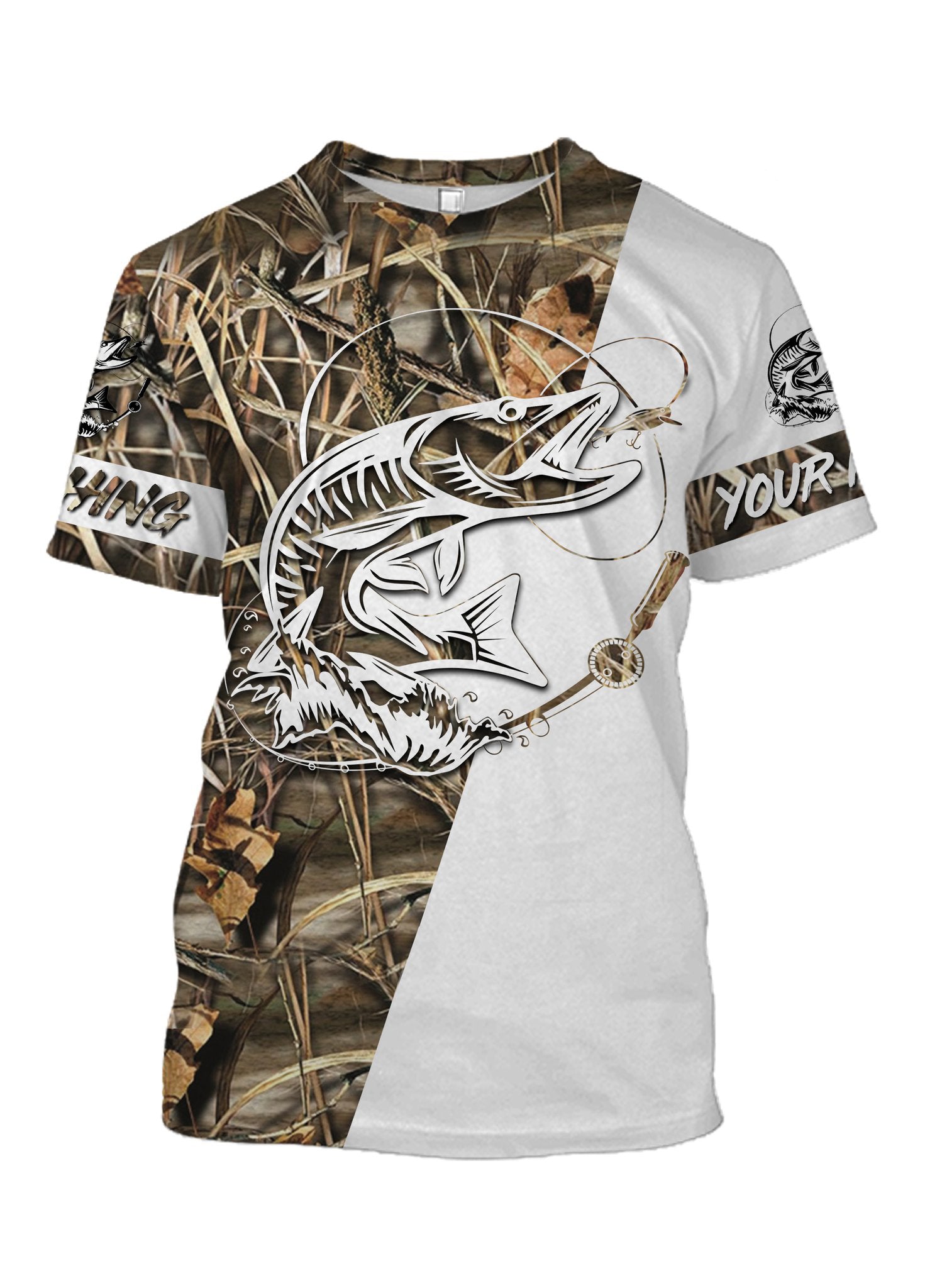 Personalized Musky Fishing Tattoo Full Printing Shirt Long Sleeve Ho Chipteeamz
