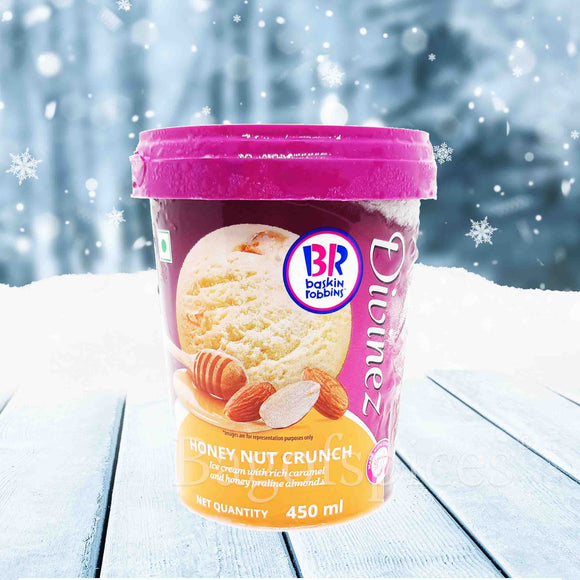 Baskin Robbins Honey Nut Crunch Ice Cream 450ml Premium Caramel Wit Bagofspices