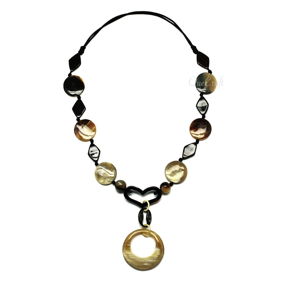 Horn String Necklace #4195 - HORN JEWELRY