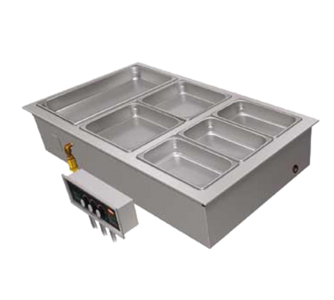 Hatco HWBI-3M Drop-In Heated Well with Manifold Drains and Three Pan Capacity