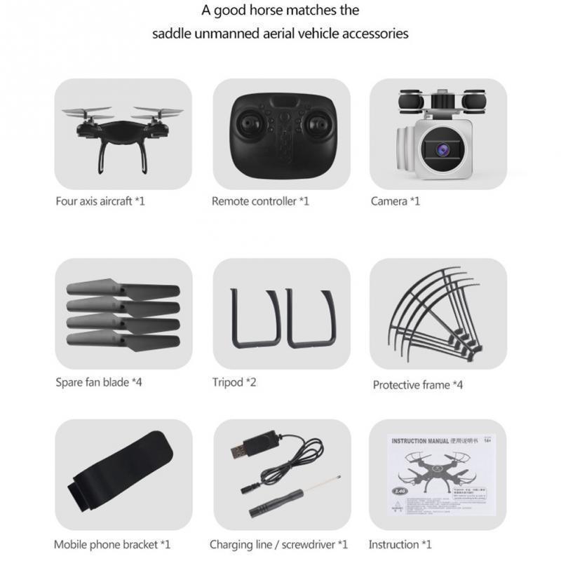 rc helicopter drone with camera hd 1080p wifi fpv selfie drone professional foldable quadcopter 40 minutes battery life ky601s