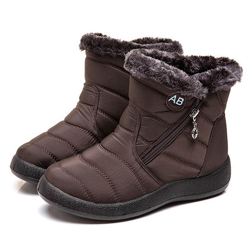 fur warm snow boots