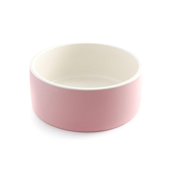 Harmony Pink Plastic Slow Feeder Dog Bowl, Large