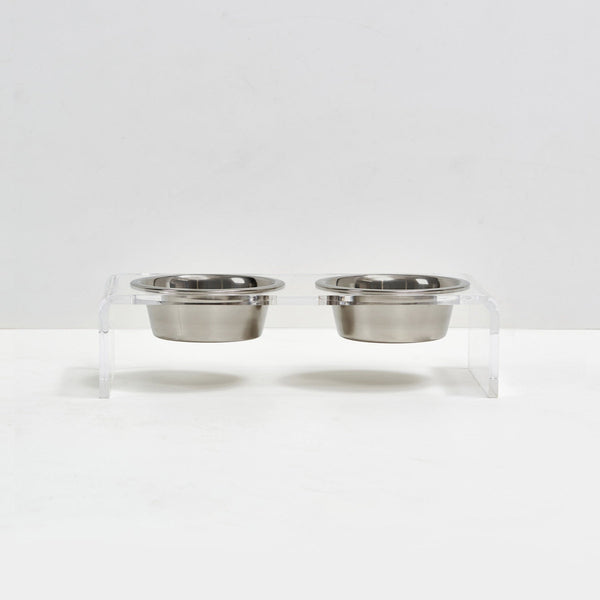 Totally Pooched Elevated Dog Feeder with Stainless Steel Bowls