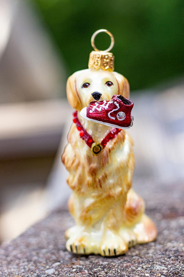 Joy To The World Golden Retriever Christmas Ornament Makes The Best Gift For Dog Lovers