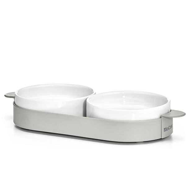 MiaCara Desco Cat Feeder | Shop Elevated Bowls for Cats / White