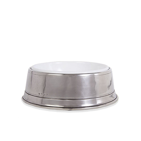 Match Pewter dog bowl is the best luxury dog gift for the dog lover on your holiday gifting list