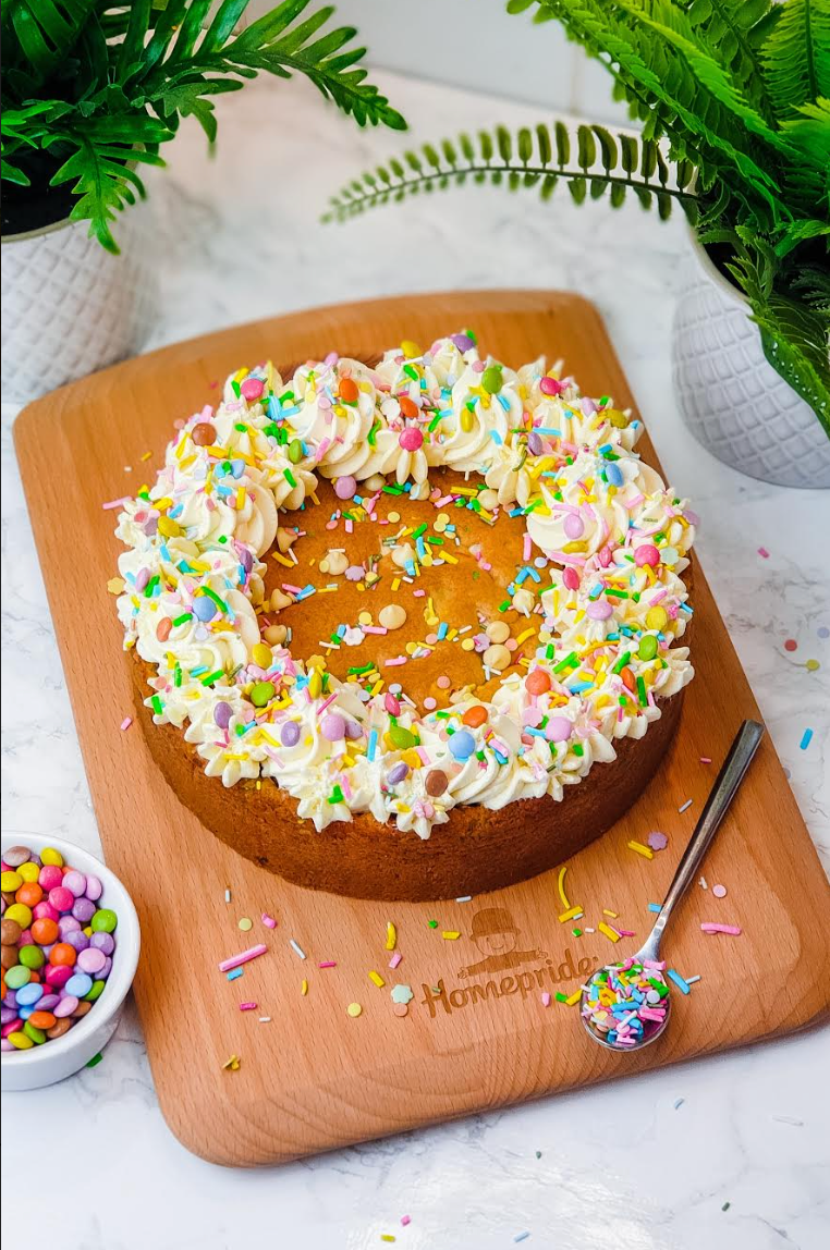 White Chocolate Chip Cookie Cake