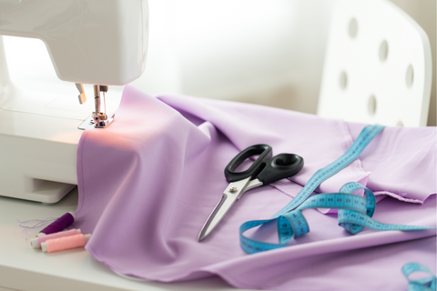 sewing scuba fabric sewing machine purple