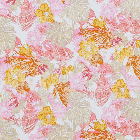 SUMMER TROPICAL ON STRETCH SATEEN  | 50121-5558  - Zelouf Fabrics