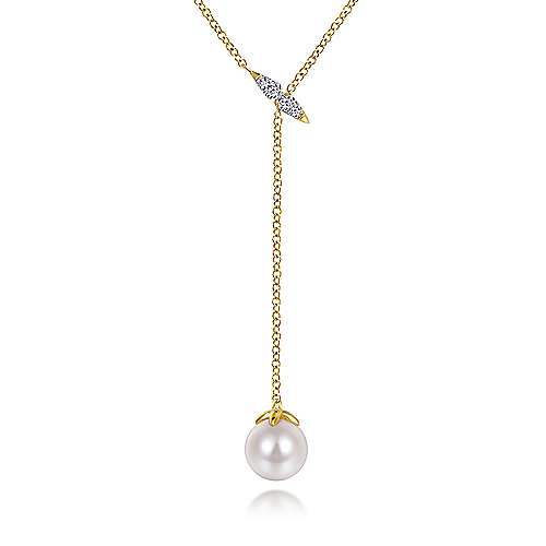 SH-SC55001879 - 14k Rose Gold Pave Heart Lariat Necklace – H...