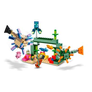 LEGO Minecraft The Deep Dark Battle Set, 21246 Biome Adventure Toy, Ciudad  antigua con figura de guardián, torre explosiva y cofre del tesoro, para