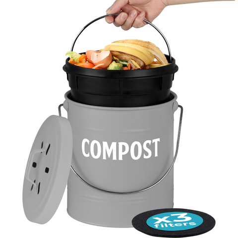 Gray Compost Bin