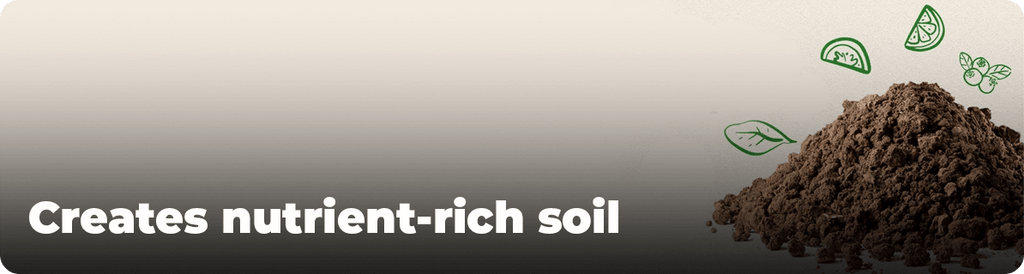 Creates nutrient-rich soil