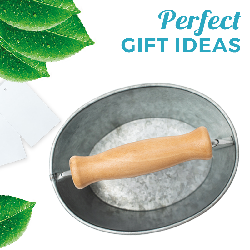 Galvanized sponge holder that is a perfect gift idea