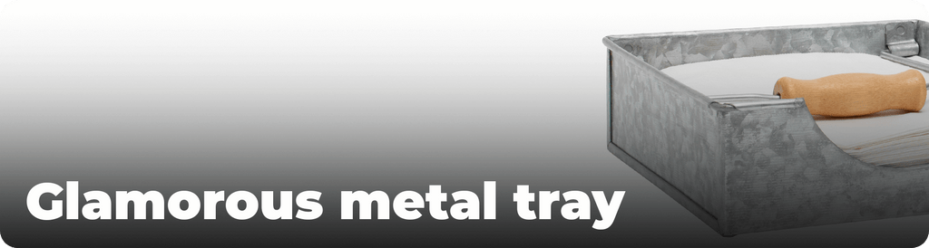Glamorous metal tray