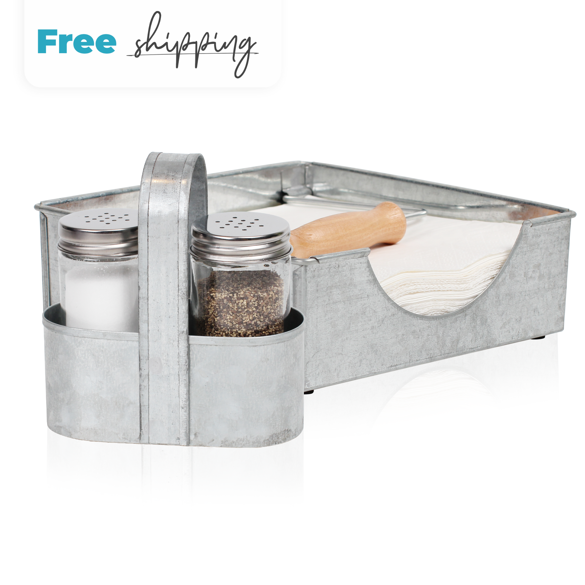 Sponge Holder for Farmhouse Sink - Rustic Galvanized Sink Holder for S -  Saratoga Home