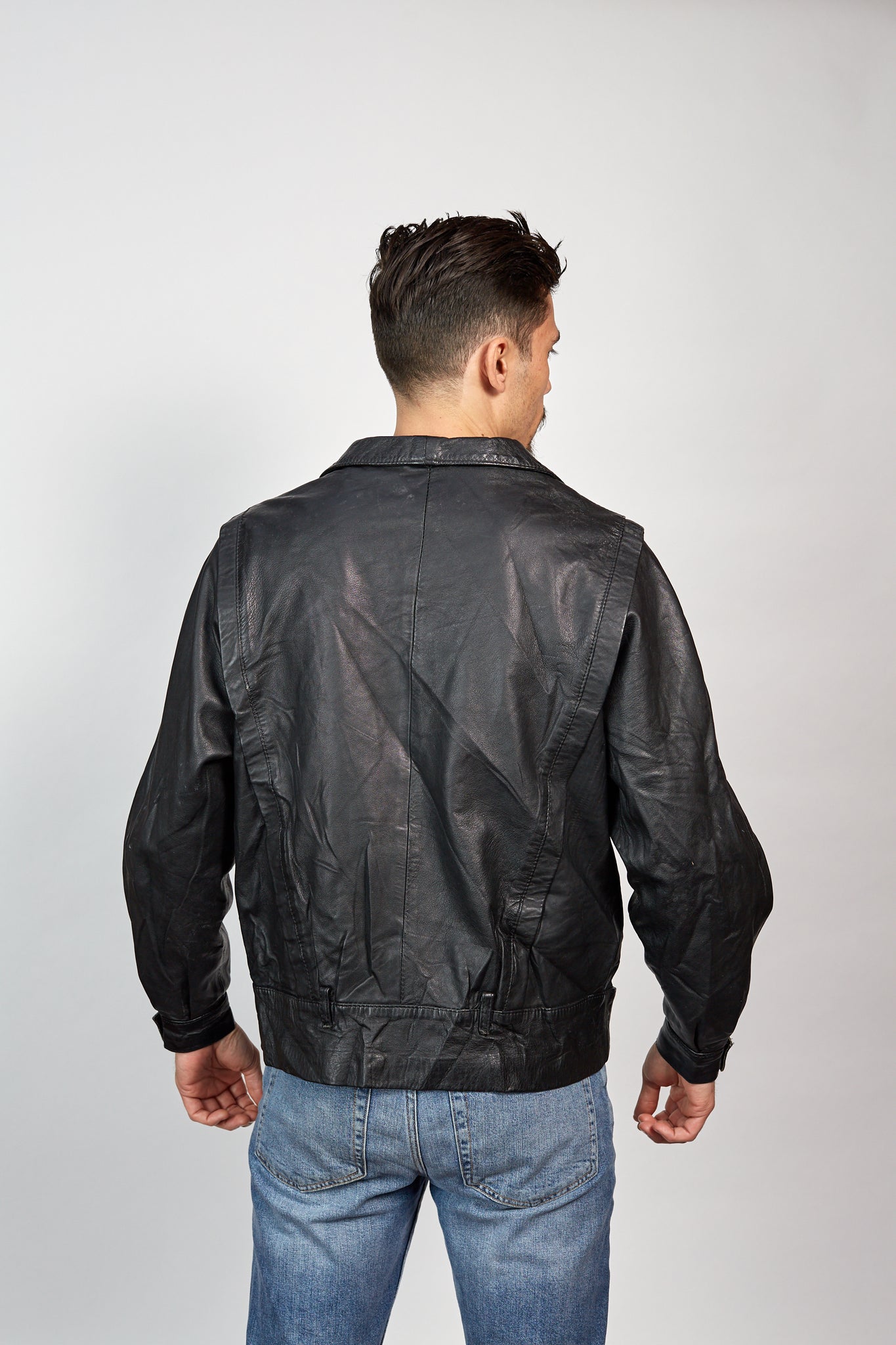 Boys Don T Cry Vintage 90 S Bomber Leather Jacket Skinned London Skinned London