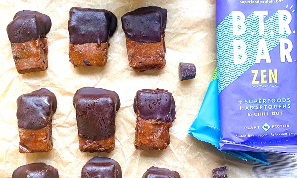 caramel dark chocolate bites