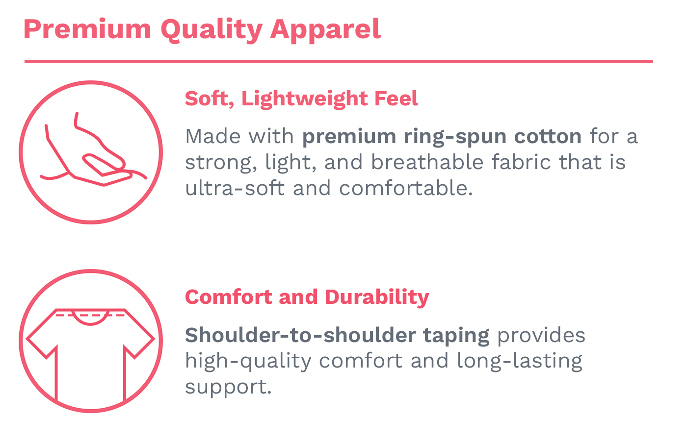Premium Quality Apparel | Soft, Lightweight Feel | Comfort and Durability