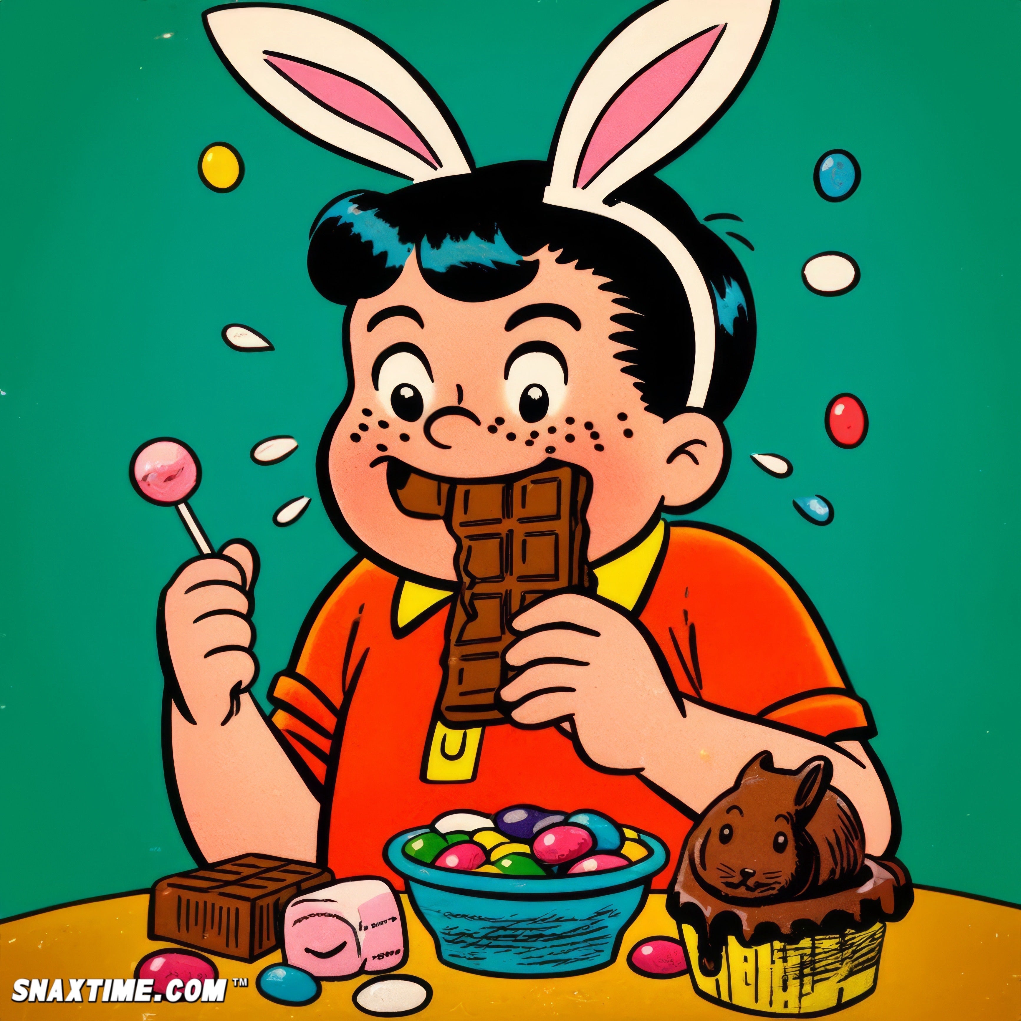 Snaxtime ai Easter Archie Style Art