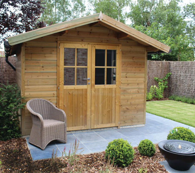 Chalet de jardin de qualité supérieure : l'abri bois haut de gamme !