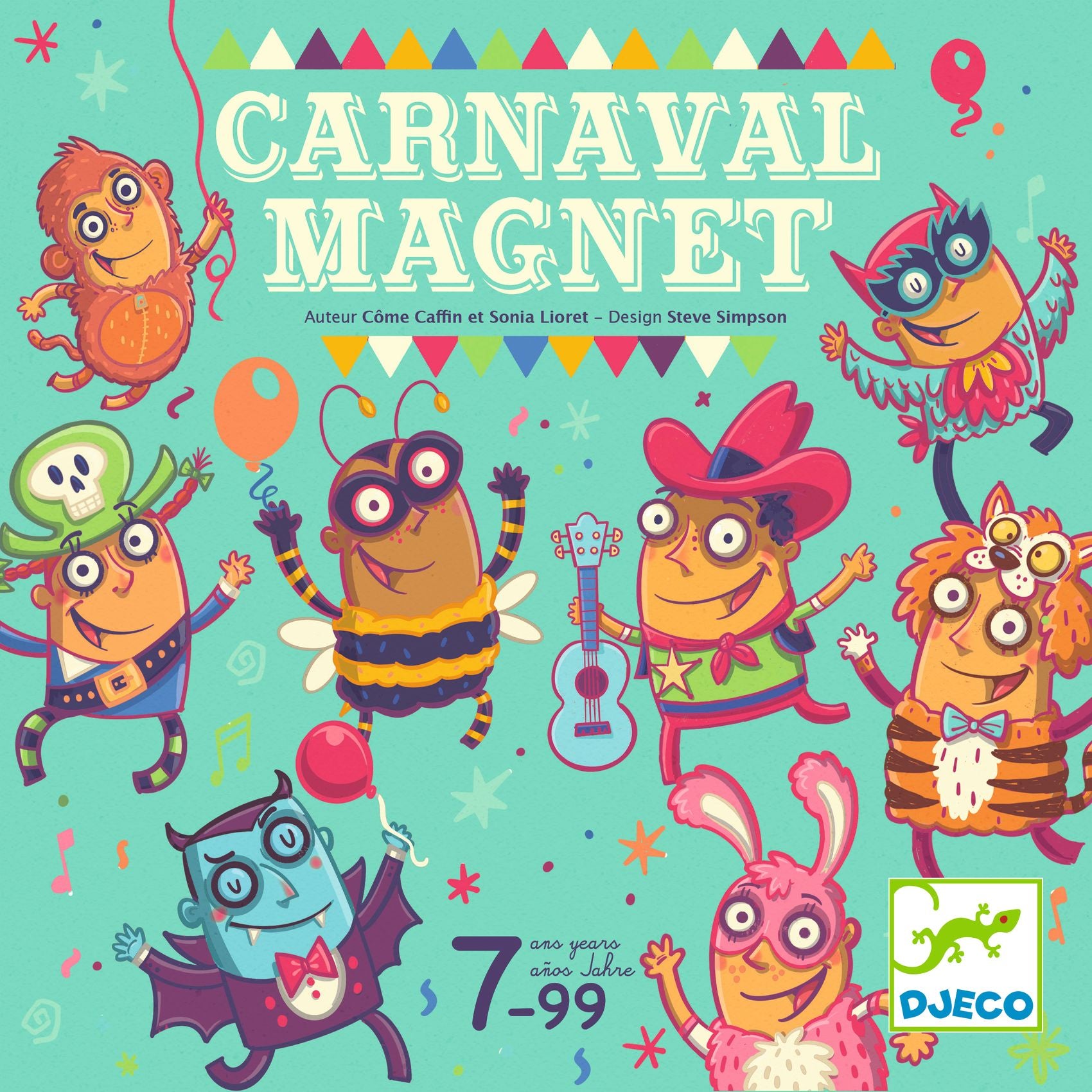 DJECO spel Carnaval Magnet 7 jr+