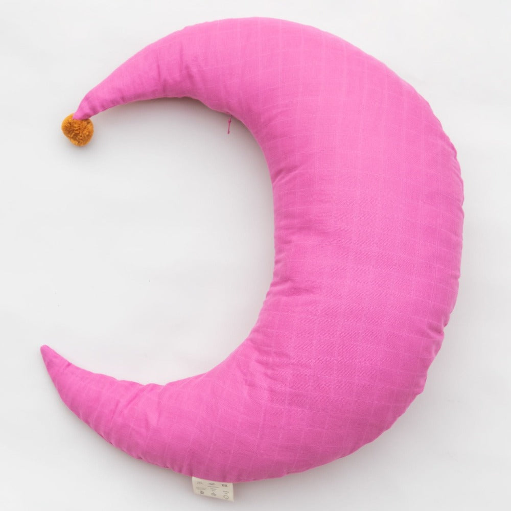 Play at Slaep kussen moon large pink POP