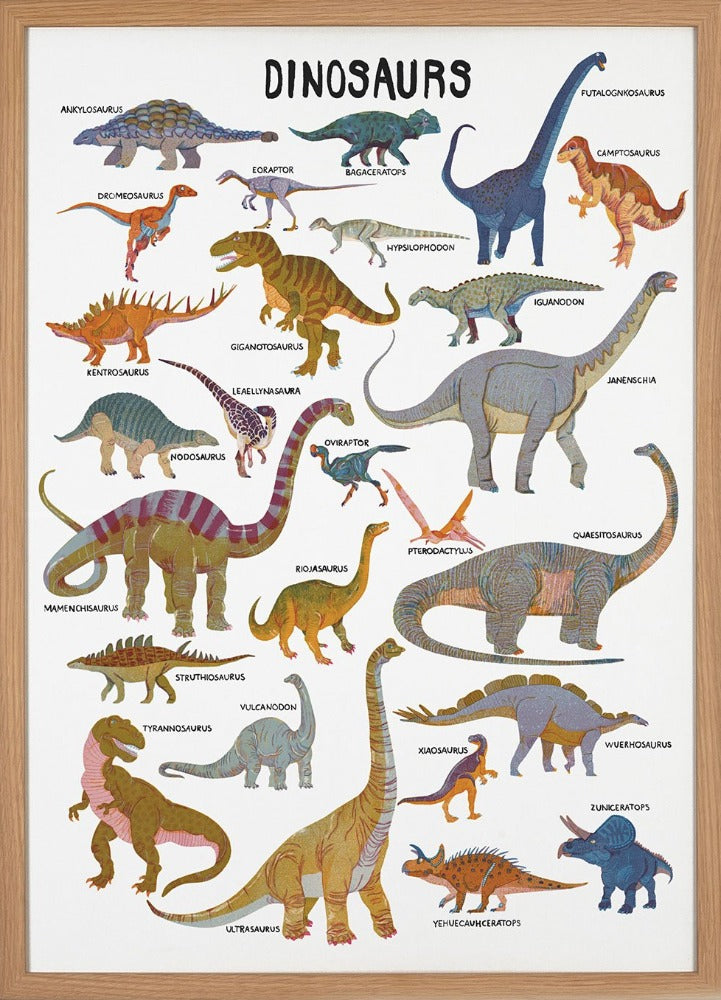 Poster Dinosaurus 50 x 70 cm Barbara Dziadosz – PSikhouvanjou