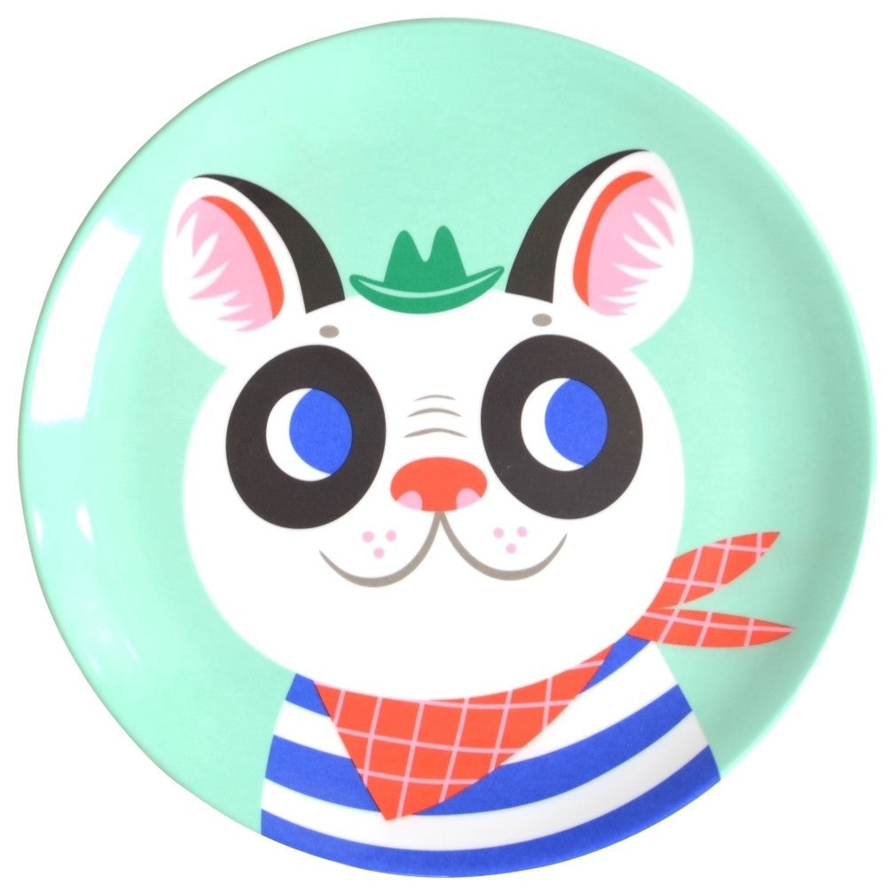 Petit Monkey melamine bord bulldog mint