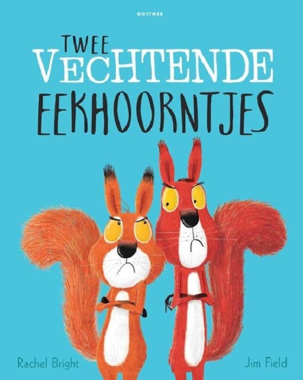 Twee vechtende eekhoorntjes 3 jr+