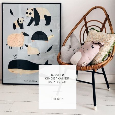 Poster children's room 50 x 70 cm ANIMALS