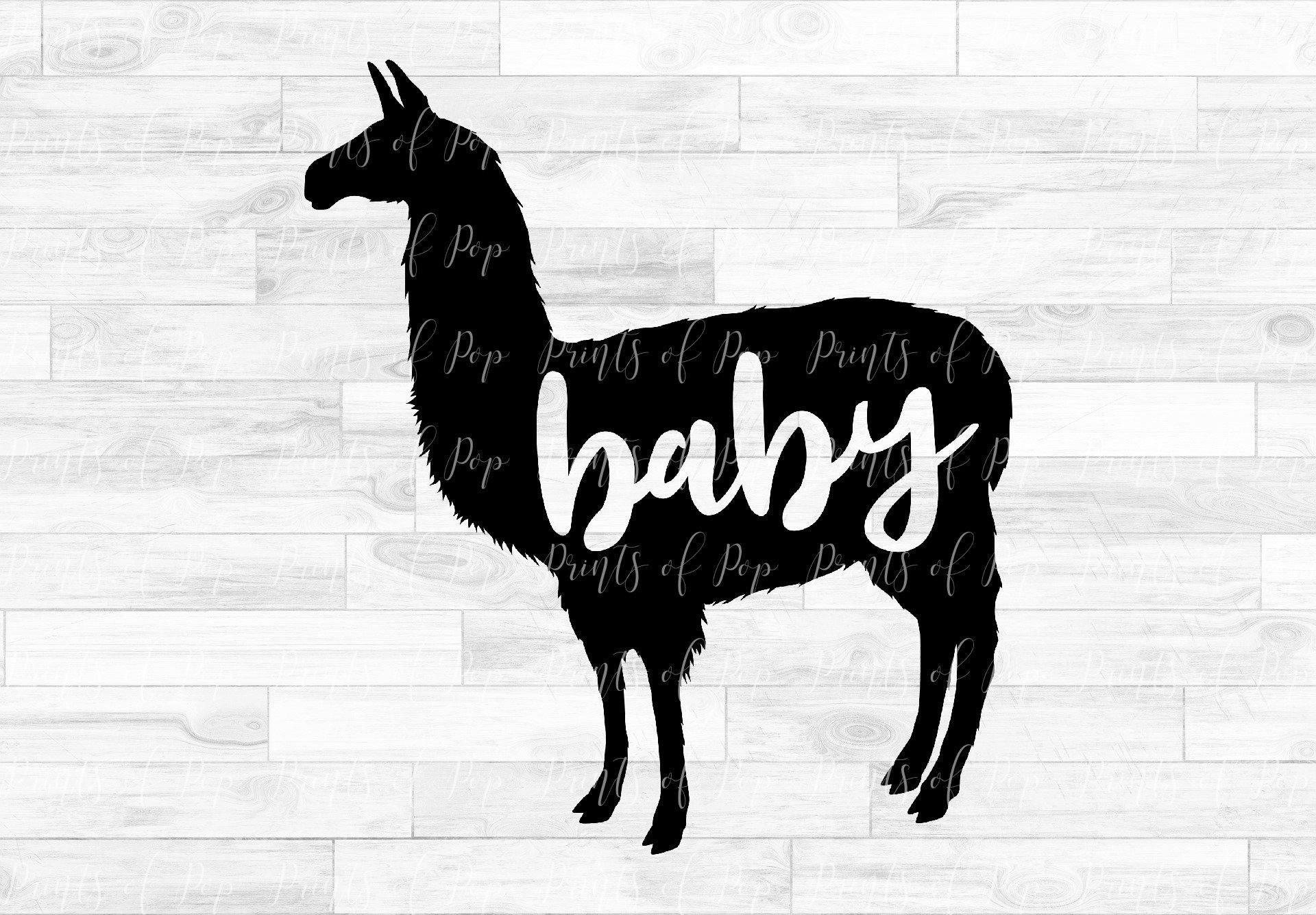 Download Baby Llama Svg Dxf Png Clip Art By Printsofpop