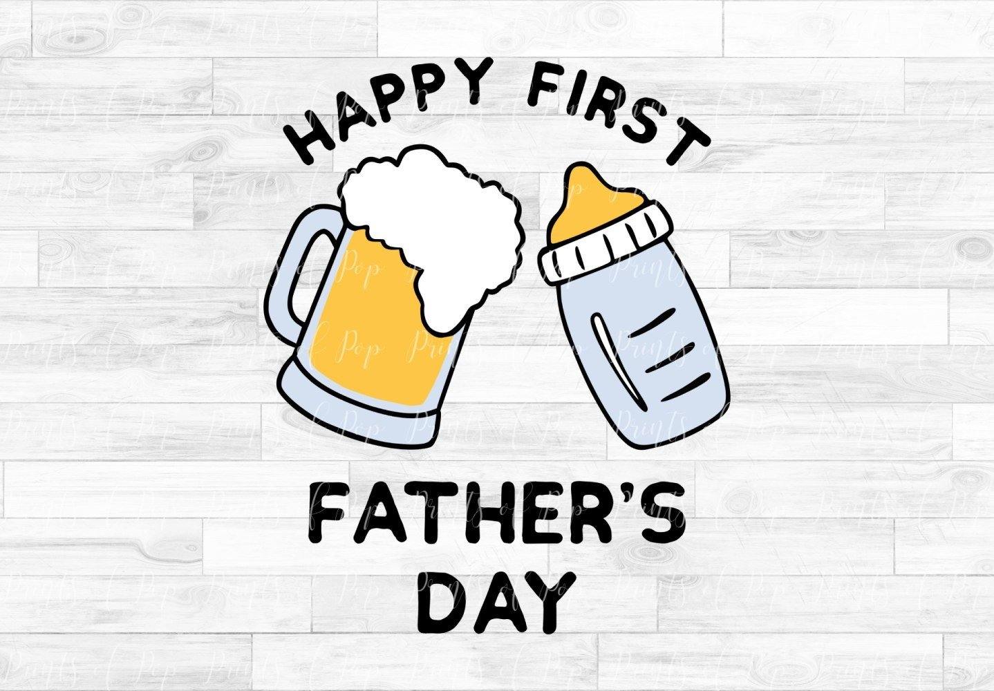 Download Happy First Father's Day svg dxf png - PrintsOfPop