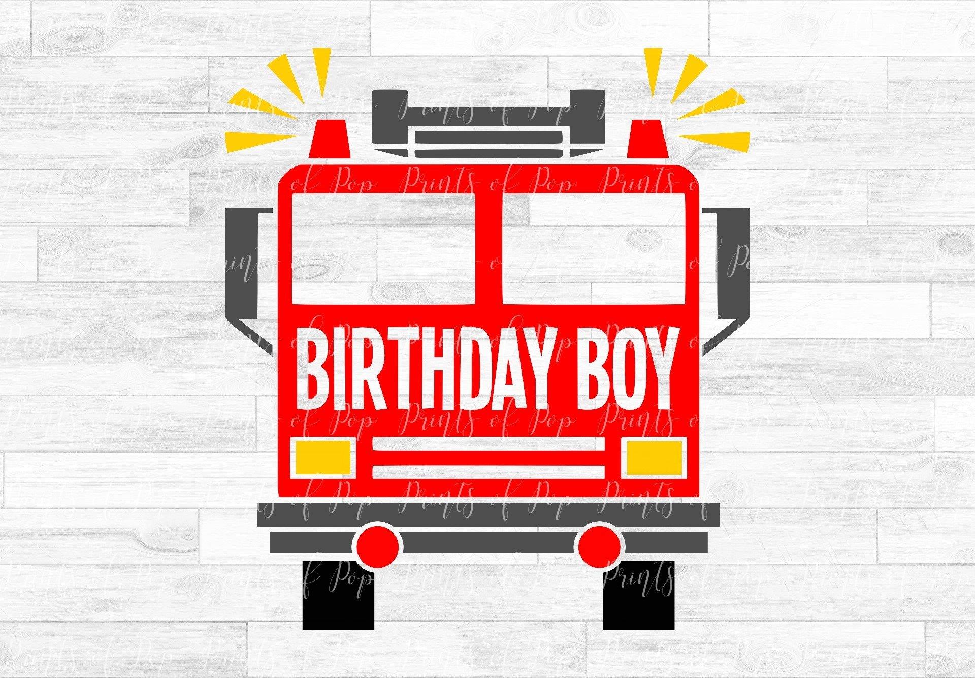 Free Free 107 Fire Truck Birthday Svg SVG PNG EPS DXF File