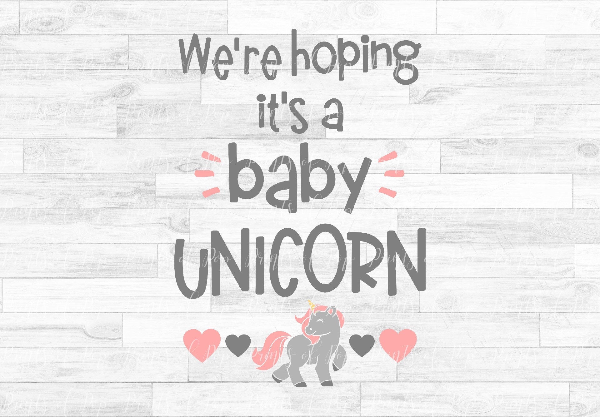 Download We Re Hoping It S A Baby Unicorn Svg Dxf Png Clip Art By Printsofpop