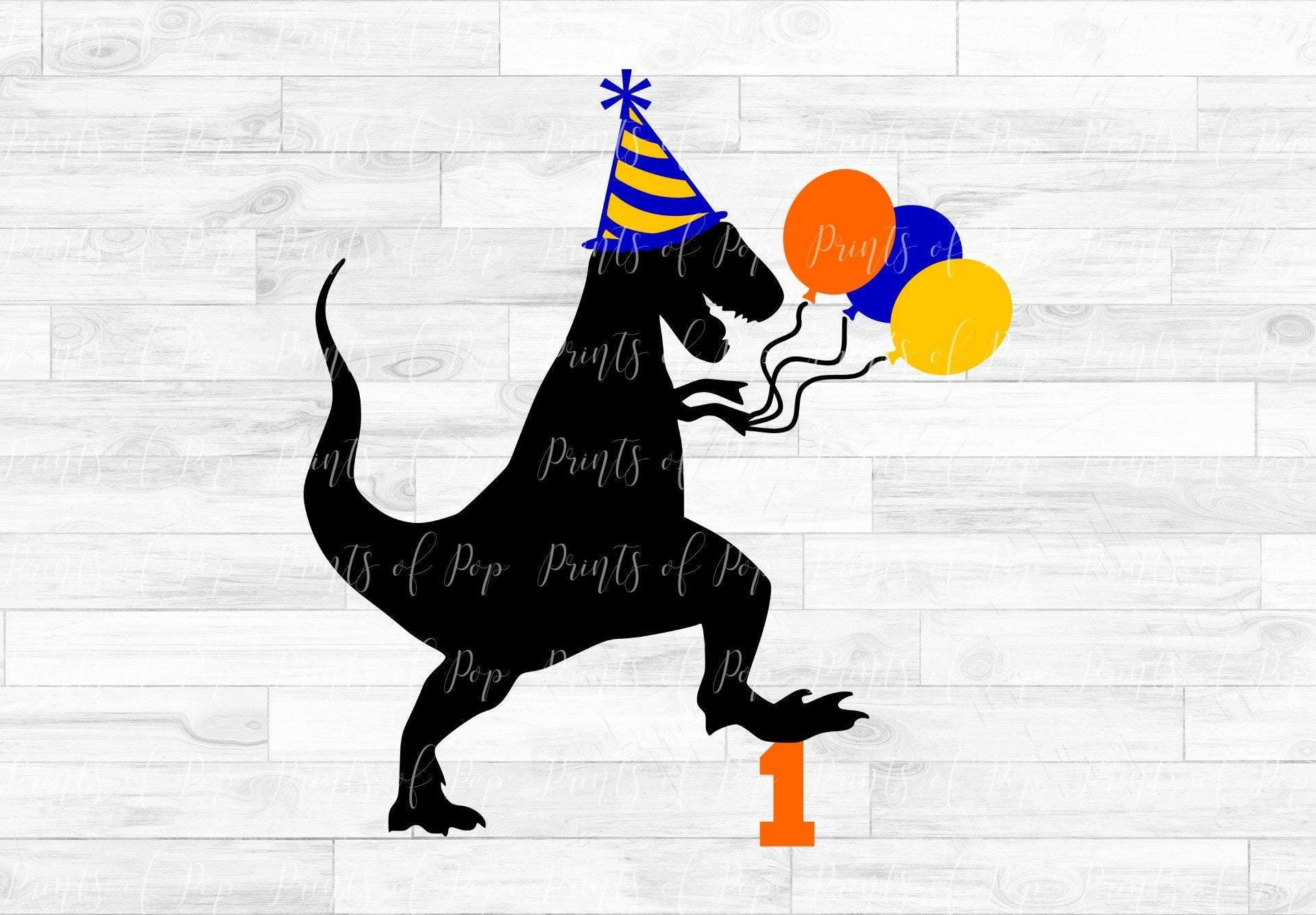 Download Dinosaur 1st Birthday Svg Dxf Png Clip Art By Printsofpop