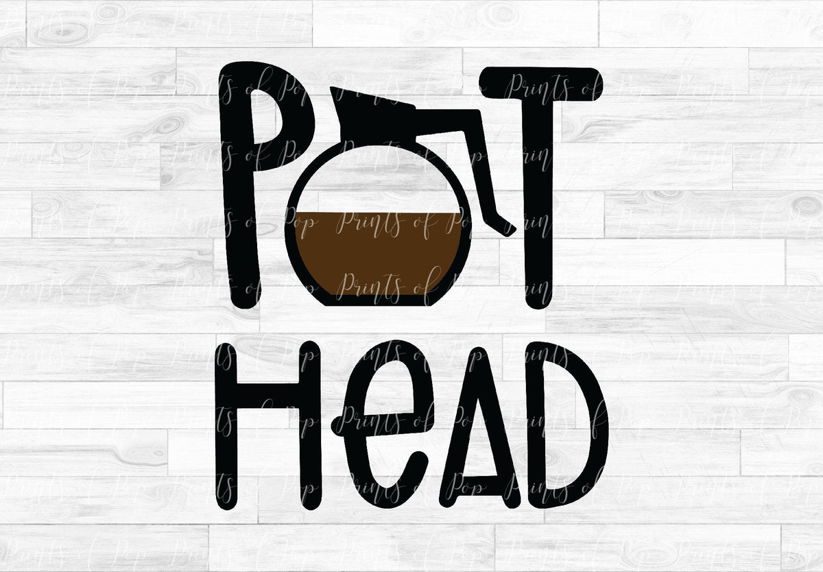 Download Pot Head Coffee svg dxf png Clip Art by PrintsOfPop