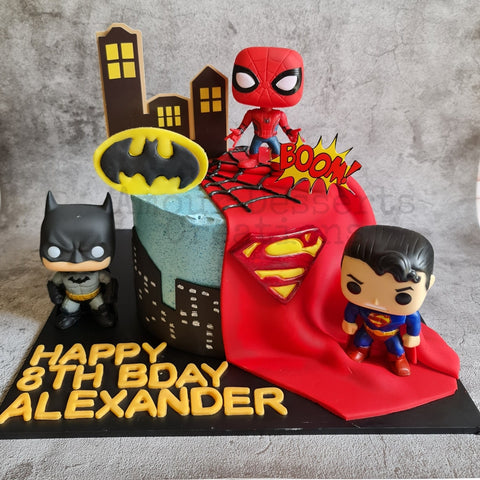 Justice league themed cake - Decorated Cake by designed - CakesDecor