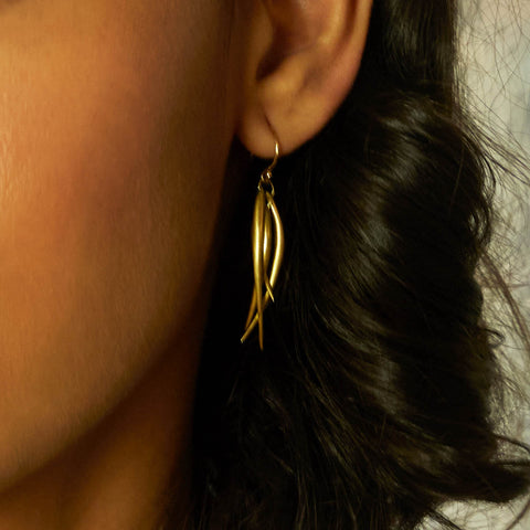 Sari Marbled Creole Hoop Earrings