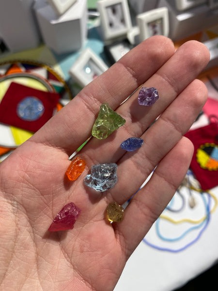 Rough gemstones