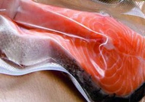 vacuum bag fresh meat fish