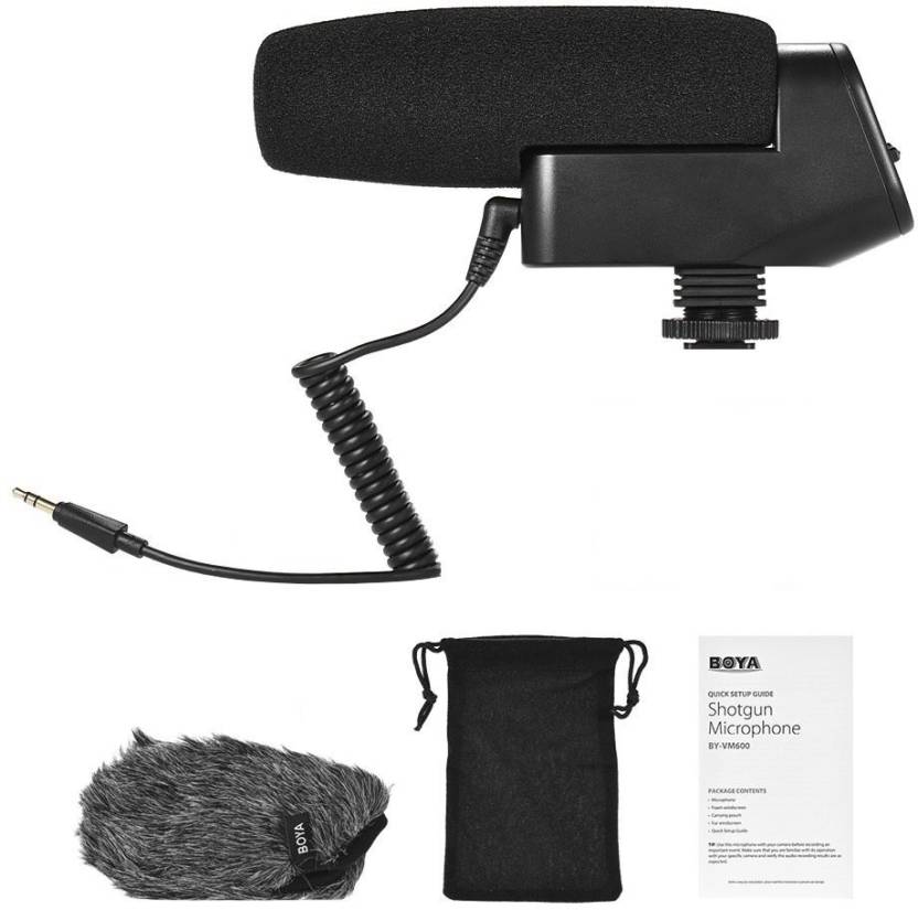 BOYA BY-VM600 Cardioid Directional Condenser Microphone Mic for Canon Sony Nikon Pentax DLSR Camera